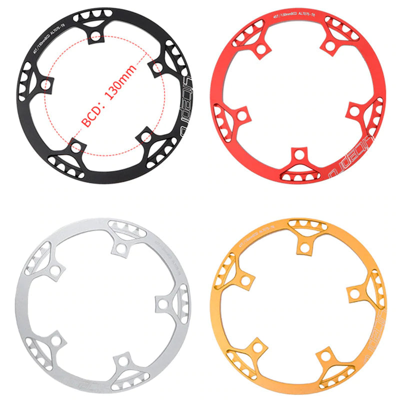 Litepro Ultra Light Round Single Chainring 53T-58T BCD130mm with Chain Guard