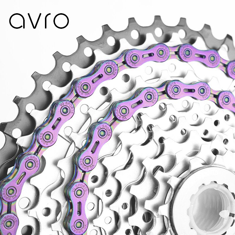 Avro Ultra Light Bike Chain Full Hollow 9/ 10/ 11/ 12 speeds (Brompton/ Trifold/ Pikes/ 3Sixty/ MTB/ RB)