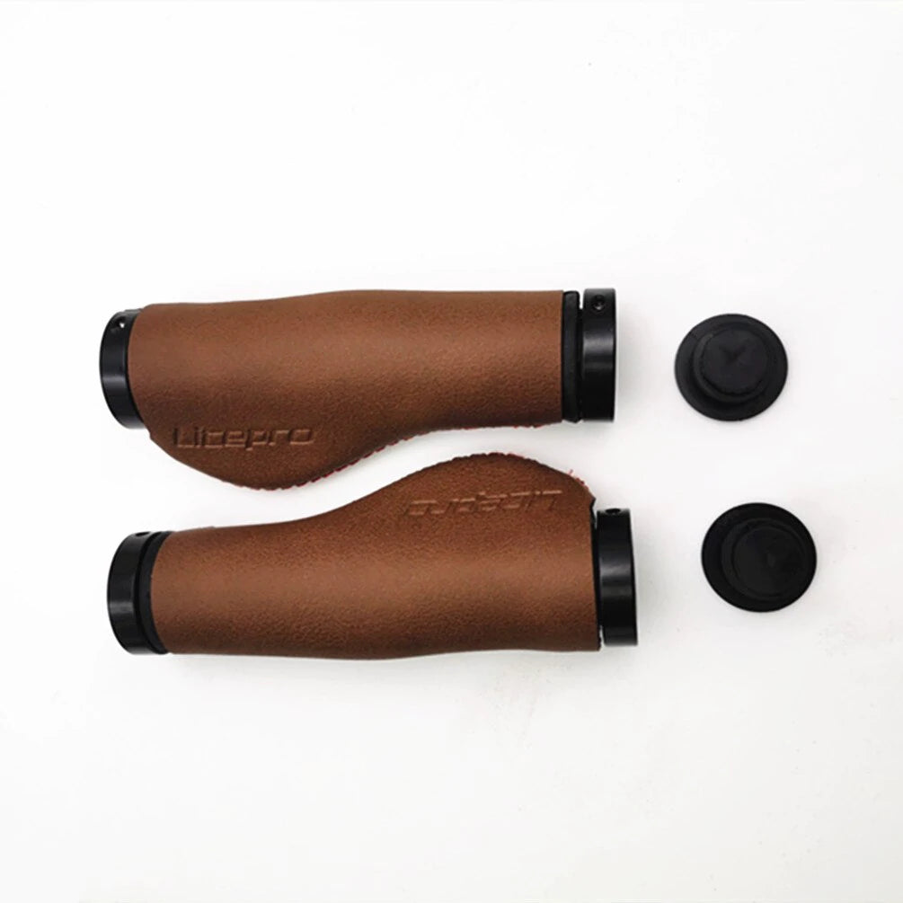 Litepro PU Leather Handlebar Grips Brompton Trifold Pikes