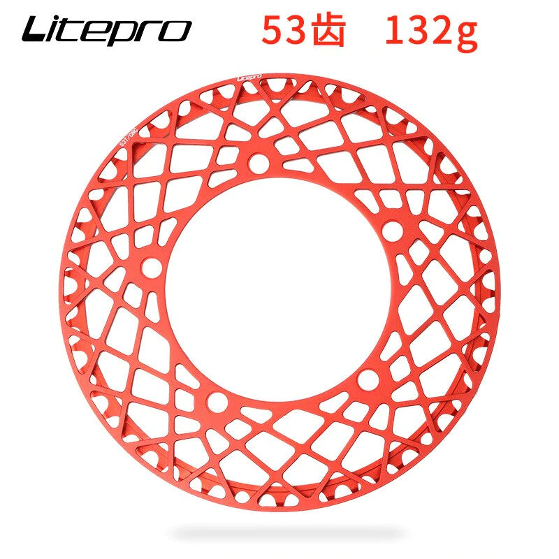 Litepro Spider Chainring BCD 130mm 53T, 56T, 58T with Chain Guard (Brompton / Trifold / Pikes / 3Sixty)