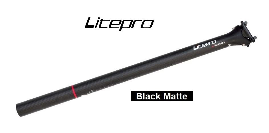 Litepro A65 Carbon Fiber Integrated Seatpost 33.9mm x 580mm (Brompton / Trifold / Pikes / 3Sixty)