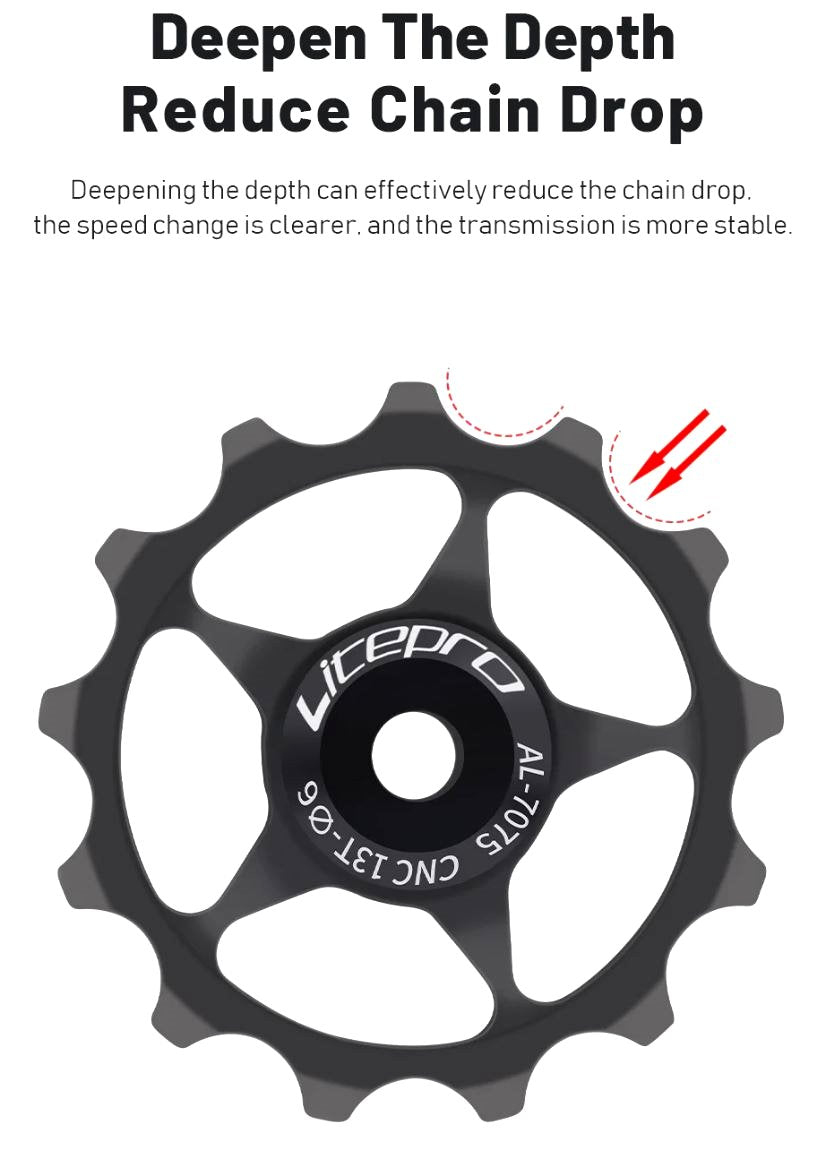 Litepro Bicycle Rear Derailleur Pulley Roller 11T Jockey Wheel