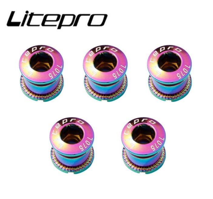 Litepro Bike Chainring Bolts Single Speed (5pcs)