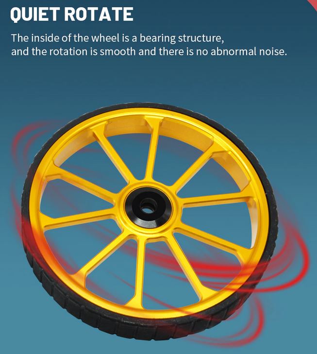 Litepro Aluminum Alloy Enlarged Easy Wheel 100mm (One Pair) For Folding Bike Upgrade Cargo Racks Wheel (Brompton / Trifold / Pikes / 3Sixty)