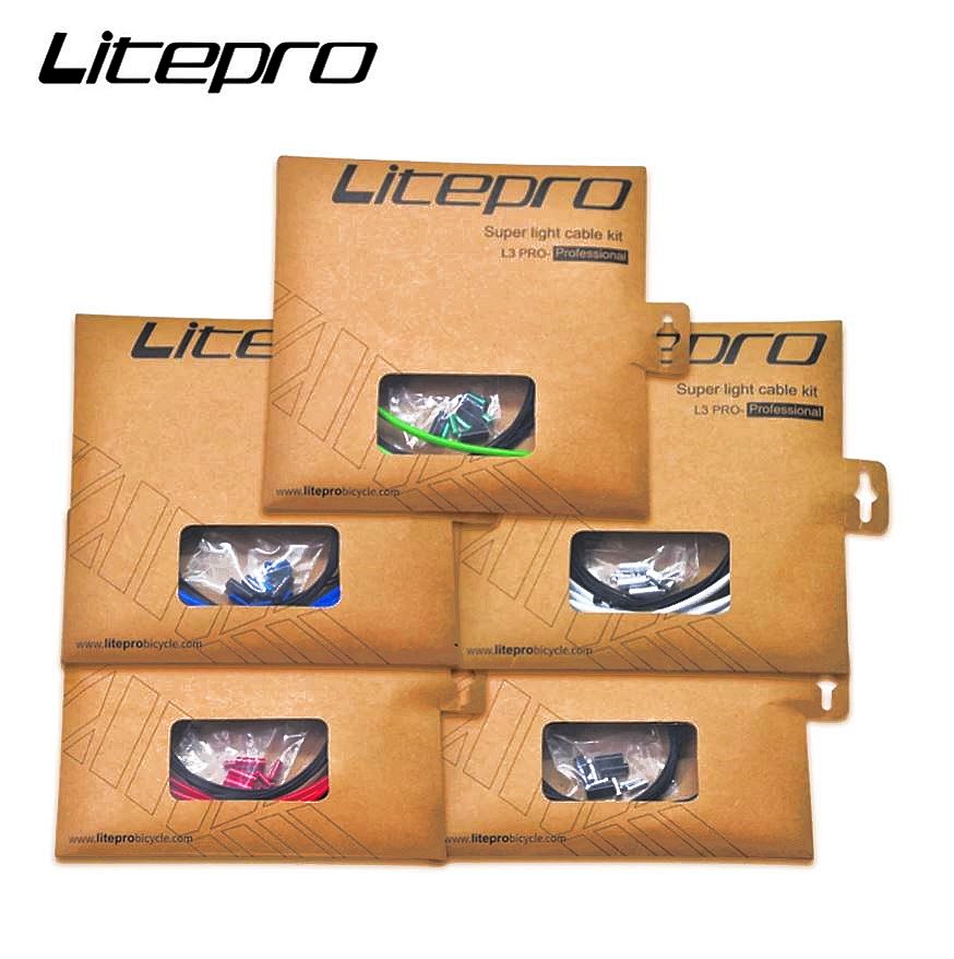 Litepro L3 Upgrade Teflon Brake/Transmission Shift Cables Set (Brompton / Trifold / Pikes / 3Sixty / Birdy / MTB)