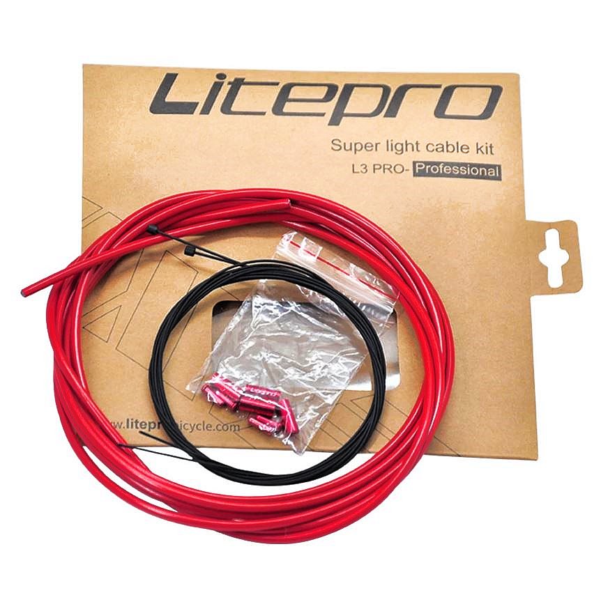 Litepro L3 Upgrade Teflon Brake/Transmission Shift Cables Set (Brompton / Trifold / Pikes / 3Sixty / Birdy / MTB)