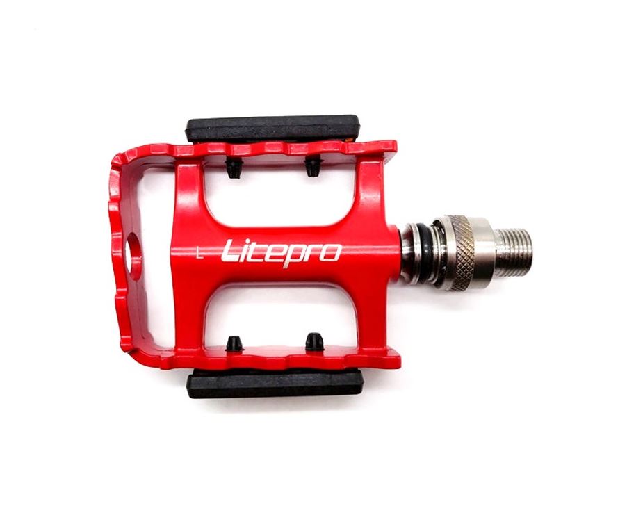 litepro pedal Litepro Ultralight Titanium Axle 3 Sealed Bearing Steel Axis 412 Quick – Afluen