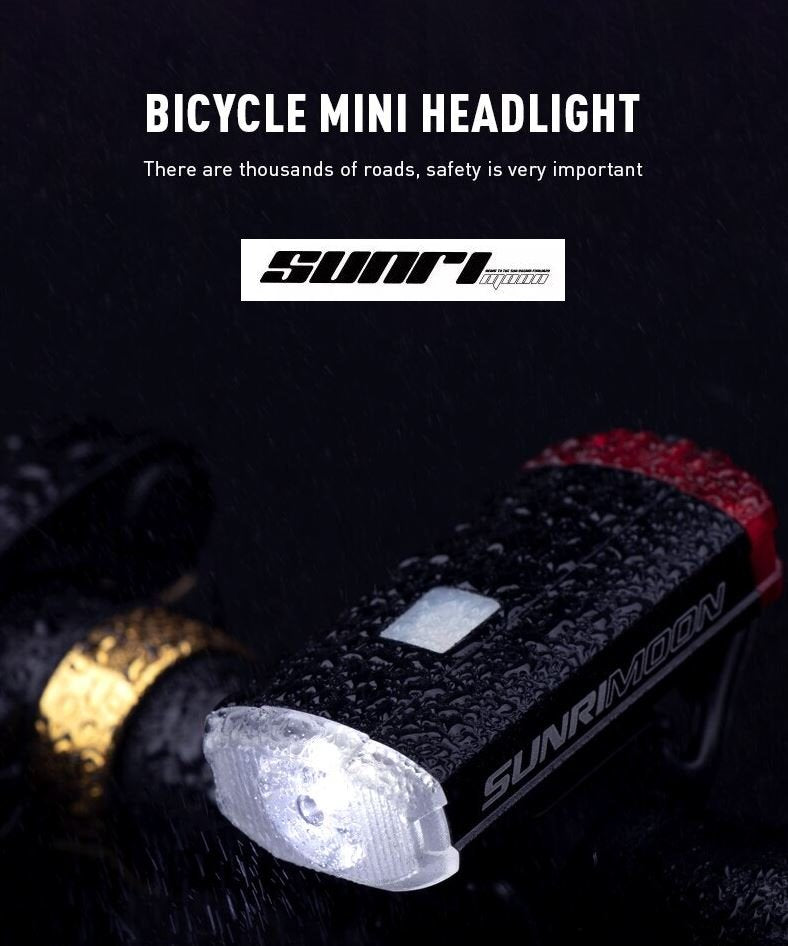 Sunrimoon USB Rechargeable Bicycle Flashlight