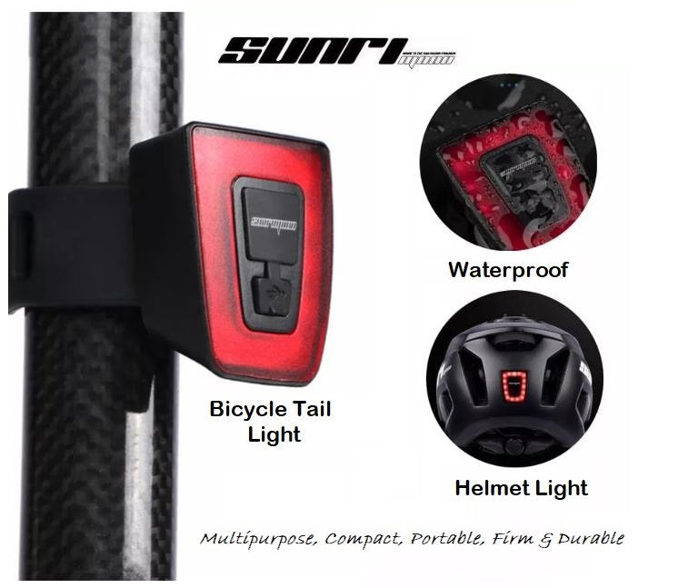 Sunrimoon USB Bicycle Rechargeable Rear Light