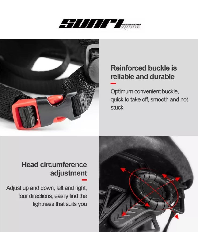 Sunrimoon Bike Helmet with Magnetic Detachable Visor