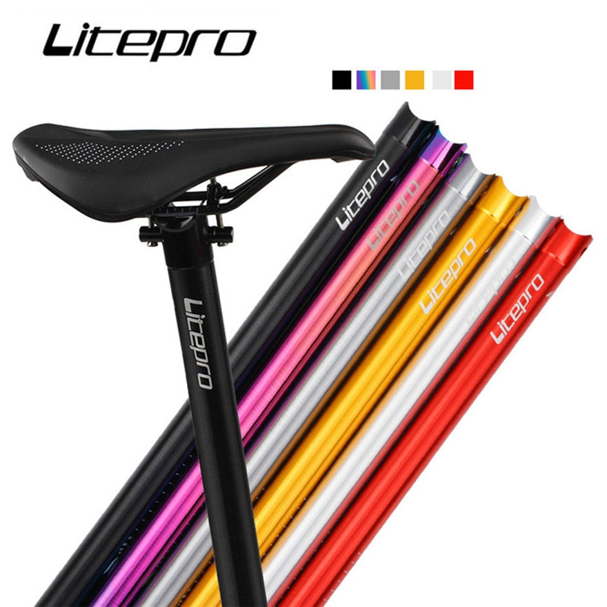 Litepro Ultra-light Aluminum Alloy Seatpost Seatrod 33.9 * 600mm (Brompton / Trifold / Pikes / 3Sixty / Birdy)