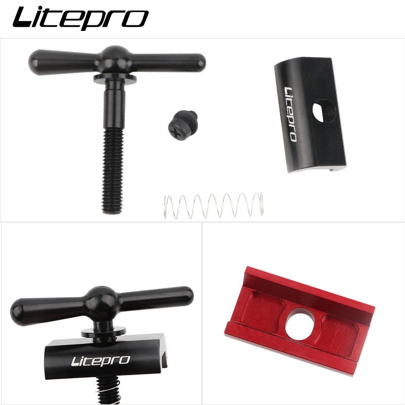 Litepro Aluminum Alloy Head Lock C-shaped Hinge Clamp (Brompton / Pikes / 3Sixty / Trifold)